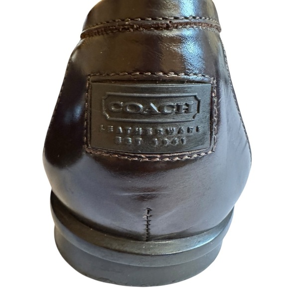 Coach Men’s Brown Leather Jerry Slip-On Loafers Made In Italy Size 11.5D main image 9